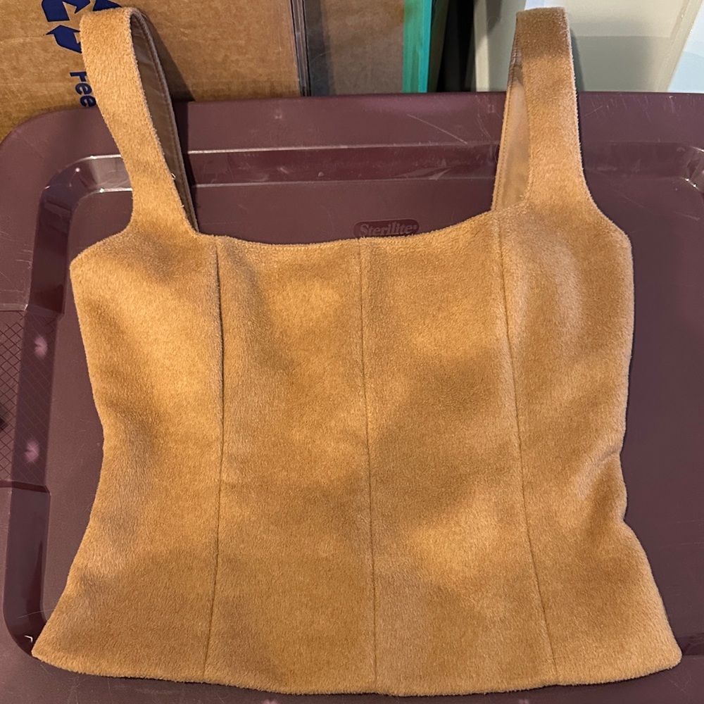 Zara Tan Sleeveless Top